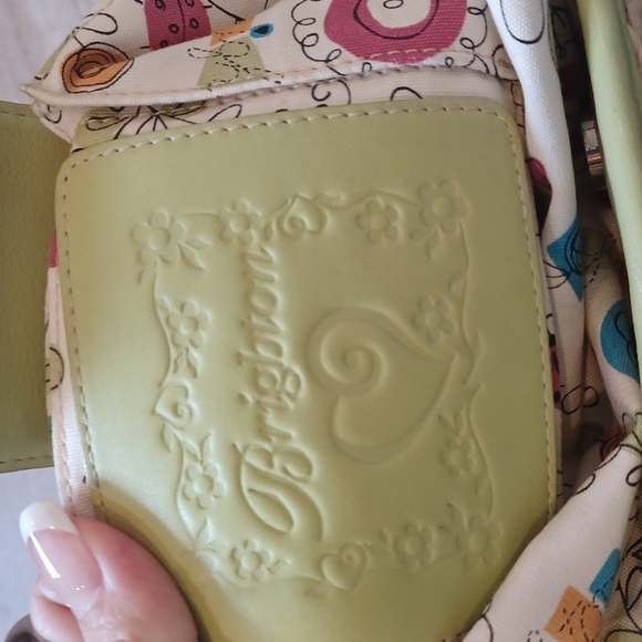 Brighton Vintage Woven Lime Green Shoulder Bag - Picture 10 of 11